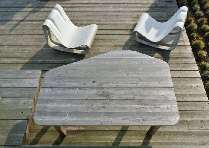 wooden terrace table - photo 11