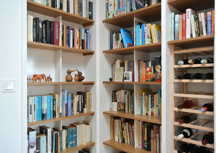 two cabinets for books and wine - photo 13